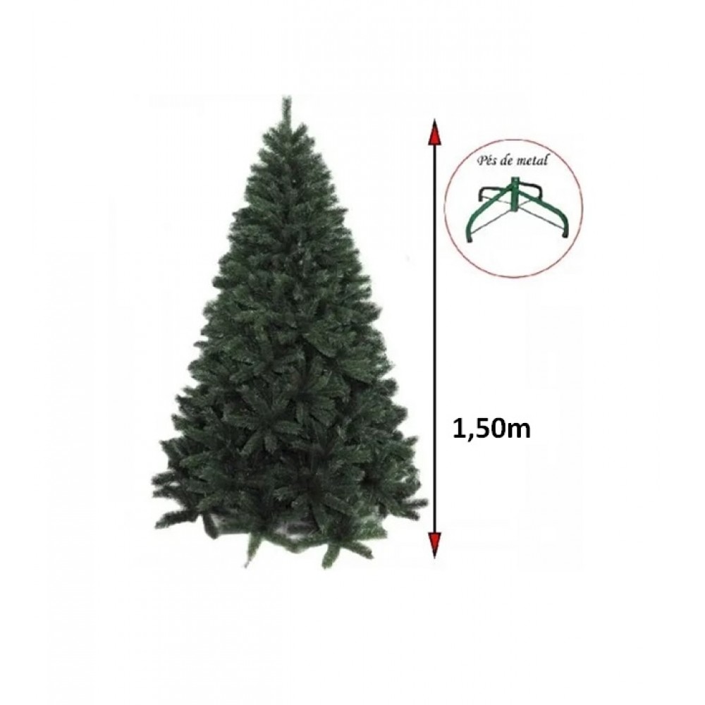 Árvore de Natal Pinheiro Belga Luxo Premium 547 Galhos 1,50m - Master  Christmas