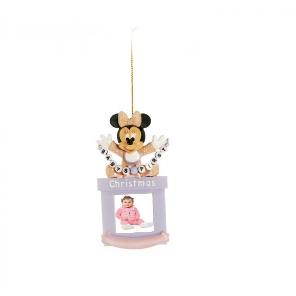 Mini Porta Retrato Disney Baby Minnie Enfeite Árvore de Natal - Cromus