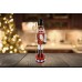 Soldado Quebra Nozes Natal Madeira Luxo 30cm Vermelho