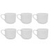 Jogo Bule Porcelana 600ml e 6 Xícaras para Chá ou Café 90ml - Mundial Import