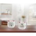 Jogo Mini Vaso Cerâmica Bichinho Para Suculenta 2 Peças - Mundial Casa