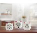 Jogo Mini Vaso Cerâmica Bichinho Para Suculenta 3 Peças - Mundial Casa